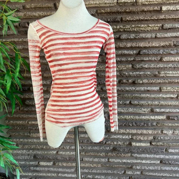 Jean Paul Gaultier Soleil 100% Silk Mesh Striped Long Sleeve Top and Jacket - Picture 10 of 10